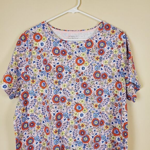 The Talbots Tee Floral Shirt Size 2X - Picture 2 of 5